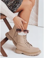 Dámské khaki boty MOONSTONE FashionStreet ZY0369 Dámské khaki boty MOONSTONE FashionStreet ZY0369