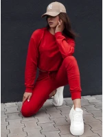 CASUALVIBE dámská klasická mikina červená FashionStreet BY1304