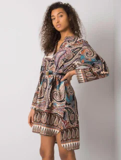 Šaty DHJ SK 5766 1.32X černá a béžová