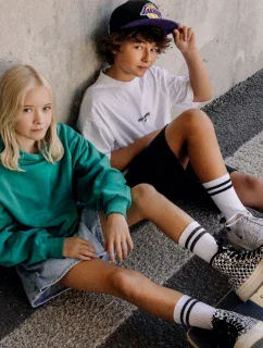 Dámské ponožky s proužky