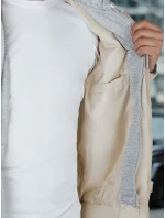 Pánská bunda bomber s kapucí bílá FashionStreet TX5020