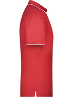 Daiber JN 728 Pánské piqué polo s kontrastní légou 02.0728 red/white