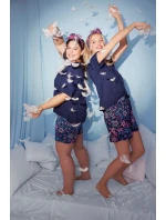 Italská móda Wista kr.r. kr.sp. barva:tmavě modrá/potisk