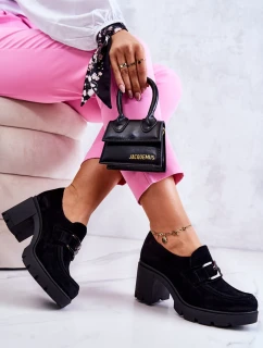 Elegantní boty s tmavým zdobením Černý Harmell