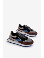 Pánské tenisky Big Star NN174322 Memory Foam System hnědo-černé