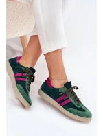 Zazoo N1068 Semišové Nízké Dámské Tenisky Tmavě Zelené Zazoo N1068 Semišové Nízké Dámské Tenisky Tmavě Zelené