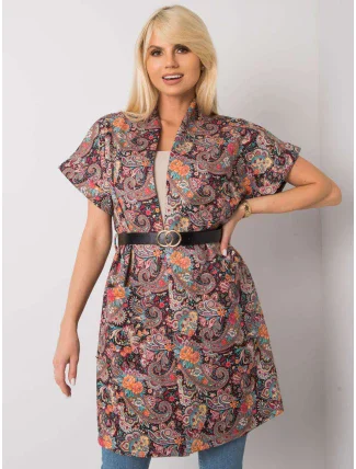 Dámský přehoz DHJ PL 6025A.24X černý a červený