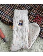 Magnetis ponožky YN5042 Medvídek melanžový