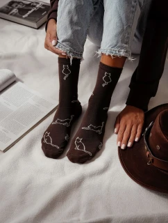 Milena ponožky 0200-093 Cat obrysy 37-41