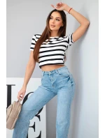 Dámské džíny s širokou nohavicí a vysokým pasem