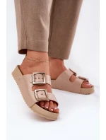 Dámské Pantofle Hladké Vonná ZAXY Béžové NN285092