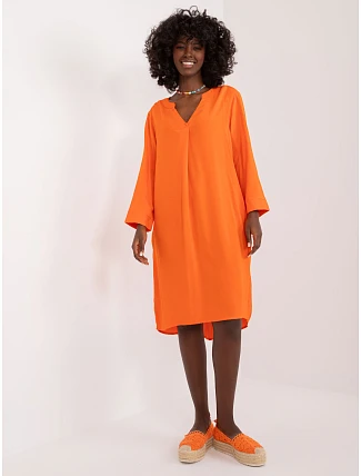 Šaty D73761M30430A oranžová Šaty D73761M30430A oranžová