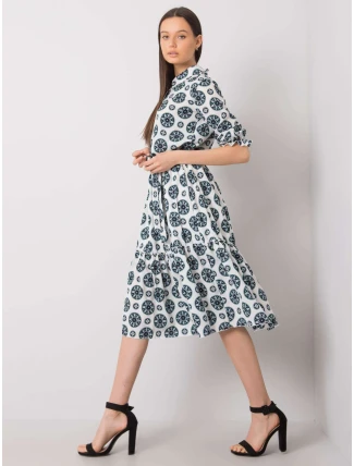 Šaty LK SK 508525.17 bílé a zelené Šaty LK SK 508525.17 bílé a zelené