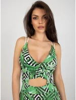 NM SK šaty V6659.99 bílá a zelená NM SK šaty V6659.99 bílá a zelená