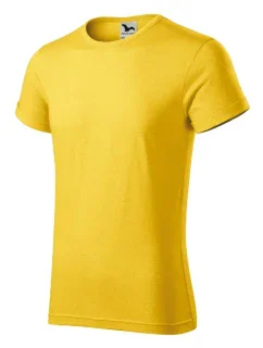 Fusion tričko pánské žlutý melír