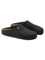 Birkenstock Zermatt Cozy Home Anthracite vlněné plstěné pantofle regular wide (1014938)