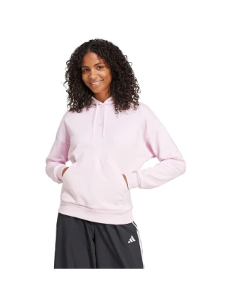 Dámská mikina adidas Essentials Small Logo Feel Cozy Hoodie pink JN1856