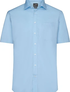 Daiber JN 684 Mikro keprová košile s krátkým rukávem 02.0684 light blue