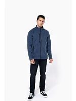 Kariban K 9106 Pánská melanžová pletená fleecová bunda 20.9106 dark grey melange Kariban K 9106 Pánská melanžová pletená fleecová bunda 20.9106 dark grey melange