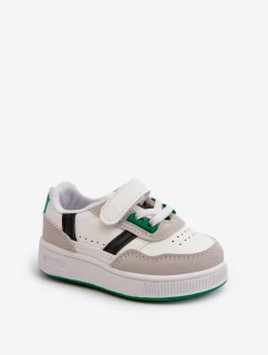 Klasické Dětské Sportovní Boty Bílo-Zelené Marlin