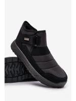 Zateplené pánské zimní boty sněhule černé Progress PROGJ-22-153 Zateplené pánské zimní boty sněhule černé Progress PROGJ-22-153