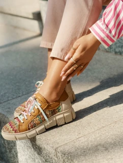 Dámské Kožené Polobotky Maciejka 05850-29 Multikolor