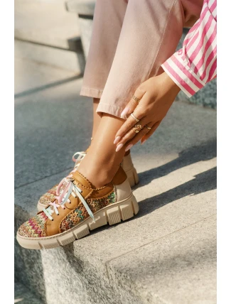 Dámské Kožené Polobotky Maciejka 05850-29 Multikolor Dámské Kožené Polobotky Maciejka 05850-29 Multikolor