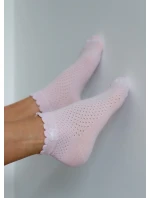 Milena ponožky 1115 Ažurové s mašlí pro ženy 37-41