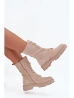 Dámské workery zateplené béžové Marvielle