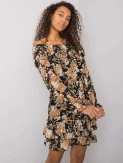 Šaty DHJ SK 15015 2.73P černá a béžová