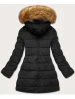 Černá oboustranná dámská zimní bunda (m-210a5) Černá oboustranná dámská zimní bunda (m-210a5)