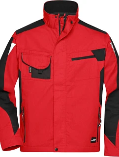 Daiber JN 821 Pracovní bunda - Strong 02.0821 red/black