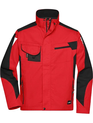 Daiber JN 821 Pracovní bunda - Strong 02.0821 red/black