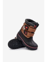 Dětské Sněhule Na Suchý Zip Lee Cooper LCJ-24-44-2864K Camel Dětské Sněhule Na Suchý Zip Lee Cooper LCJ-24-44-2864K Camel