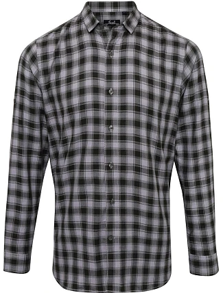 Premier PR 250 Popelínová košile s dl. rukávem "Mulligan" 39.0250 steel/black