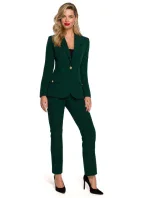 K141 Bunda s dvojitou kapsou a klopou - lahvově zelená K141 Bunda s dvojitou kapsou a klopou - lahvově zelená