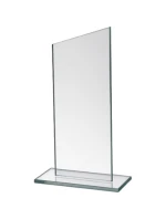 Skleněná trofej s matným podstavcem