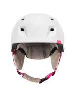 Lyžařská helma Meteor Kiona bílá/růžová 24850-24852