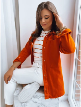 Dámská oranžová košilová bunda CALIFORNICATION FashionStreet TY3523