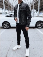 Pánská džínová bunda černá FashionStreet TX4703