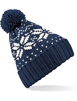 Beechfield B 456 Čepice Fair Isle Snowstar® 53.0456 french navy/white
