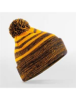 Beechfield B 476 Pletená čepice s bambulí "Team Stripe" 53.0476 gold/black Beechfield B 476 Pletená čepice s bambulí "Team Stripe" 53.0476 gold/black