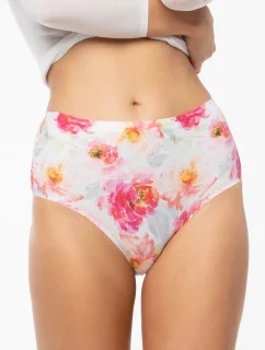 Kalhotky Peony Simple Maxi bílo-čersvené - Julimex