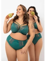 Gorsenia B004 Kasja Brazilské kalhotky Zelená S-2XL