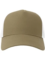 Atlantis Headwear Rapper Cotton-S 5 panelová Trucker kšiltovka 33.0260 khaki/white Atlantis Headwear Rapper Cotton-S 5 panelová Trucker kšiltovka 33.0260 khaki/white