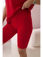 Souprava top+legíny červená Souprava top+legíny červená