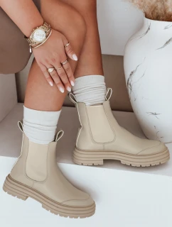 LUXIBOOTS dámské kozačky na platformě béžové FashionStreet ZY0487