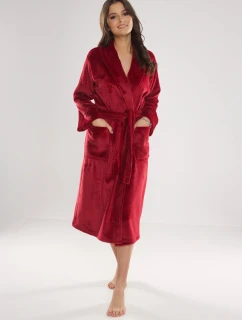 Dlouhý dámský župan s límcem De Lafense 628 Abigail