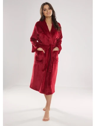 Dlouhý dámský župan s límcem De Lafense 628 Abigail Dlouhý dámský župan s límcem De Lafense 628 Abigail