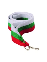 Stuha 22 mm - bílo-zeleno-červená